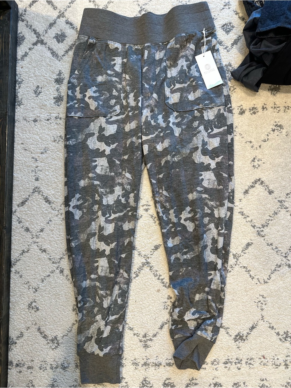 Balance Collection Gray Camouflage Jogger Pants
